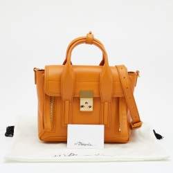 مملوكة مسبقًا حقيبة ساتشل 3.1 فيليب ليم  باشلي جلد أصفر مسترد صغيرة