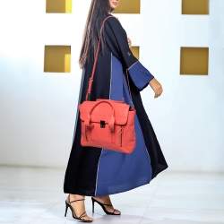 Pre Owned 3.1 Phillip Lim Coral Orange Leather Large Pashli Satchel