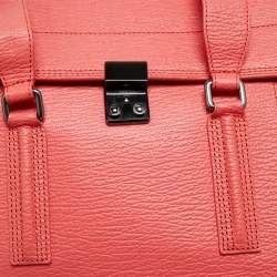 Pre Owned 3.1 Phillip Lim Coral Orange Leather Large Pashli Satchel
