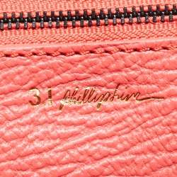 Pre Owned 3.1 Phillip Lim Coral Orange Leather Large Pashli Satchel
