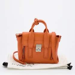Pre Owned 3.1 Phillip Lim Orange Leather Mini Pashli Satchel