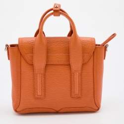 Pre Owned 3.1 Phillip Lim Orange Leather Mini Pashli Satchel