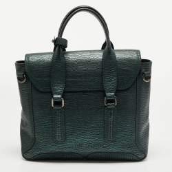 Pre Owned حقيبة ساتشل 3.1 فيليب ليم باشلي جلد أزرق متوسطة