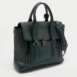 Pre Owned حقيبة ساتشل 3.1 فيليب ليم باشلي جلد أزرق متوسطة