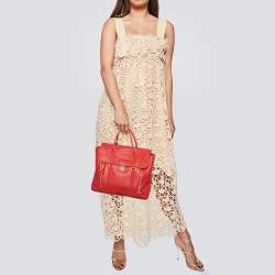 Pre Owned 3.1 Phillip Lim Red Leather Pashli Large Satchel