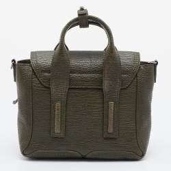 Pre Owned 3.1 Phillip Lim Green Leather Mini Pashli Satchel