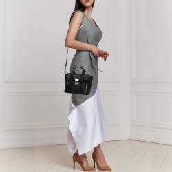 3.1 Phillip Lim Black Leather Mini Whipstitch Pashli Satchel