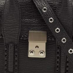 3.1 Phillip Lim Black Leather Mini Whipstitch Pashli Satchel
