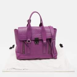 3.1 Phillip Lim Purple Leather Pashli Medium Satchel