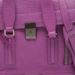 3.1 Phillip Lim Purple Leather Pashli Medium Satchel
