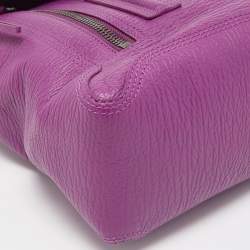 3.1 Phillip Lim Purple Leather Pashli Medium Satchel