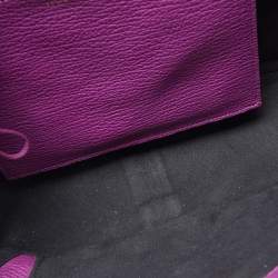 3.1 Phillip Lim Purple Leather Pashli Medium Satchel