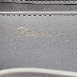 Pre Owned 3.1 Phillip Lim Grey Leather Mini Soleil Bucket Bag