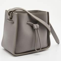 Pre Owned 3.1 Phillip Lim Grey Leather Mini Soleil Bucket Bag