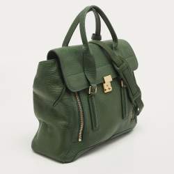 Pre Owned 3.1 Phillip Lim Green Leather Large Pashli Tote