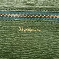 Pre Owned 3.1 Phillip Lim Green Leather Large Pashli Tote