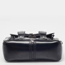 Pre Owned 3.1 Phillip Lim Black Watersnake and Leather Mini Whipstitch Pashli Satchel