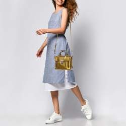 3.1 Phillip Lim Gold Leather Mini Pashli Satchel