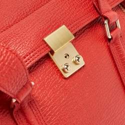 Pre Owned حقيبة ساتشل 3.1 فيليب باشلي جلد برتقالي كبيرة