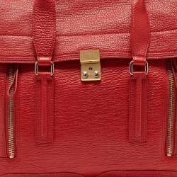 Pre Owned حقيبة ساتشل 3.1 فيليب باشلي جلد برتقالي كبيرة