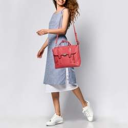 3.1 Phillip Lim Red Leather Pashli Medium Satchel
