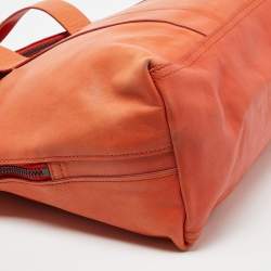 3.1 Phillip Lim Orange Leather Fold Over Tote