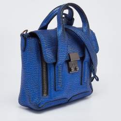 3.1 Phillip Lim Blue Leather Mini Pashli Satchel