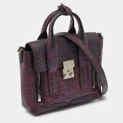 3.1 Phillip Lim Purple Leather Mini Pashli Satchel