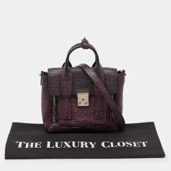 3.1 Phillip Lim Purple Leather Mini Pashli Satchel