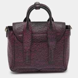 3.1 Phillip Lim Purple Leather Mini Pashli Satchel