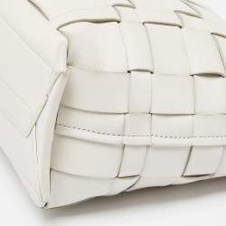 3.1 Phillip Lim Off White Woven Leather Mini Odita Lattice Bucket Bag