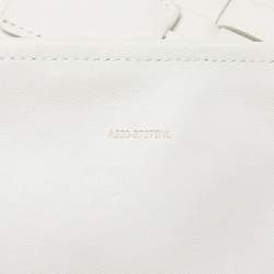 3.1 Phillip Lim Off White Woven Leather Mini Odita Lattice Bucket Bag