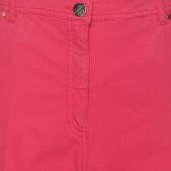 مملوكة مسبقًا Elena Miro Pink Stretch Cotton Wide Leg Trousers XXXL