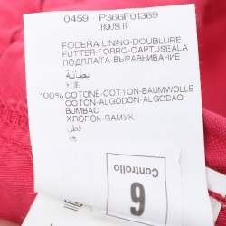 مملوكة مسبقًا Elena Miro Pink Stretch Cotton Wide Leg Trousers XXXL