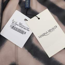 مملوكة مسبقًا كارديجان توين سيت شيفون بطبعة حمار وحشي بيج مارينا رينالدي مقاس كبير