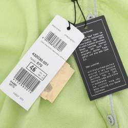 مملوكة مسبقًا قميص بكم طويل محبوك مرن أخضر باسلر مقاس كبير جدًا