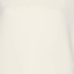 Pre Owned Marina Rinaldi Cream Crepe Sweater L