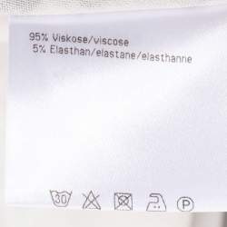 Pre Owned Basler Orange/Beige Coral Print Jersey Midi Skirt XL