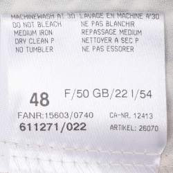 Pre Owned Basler Orange/Beige Coral Print Jersey Midi Skirt XL