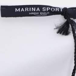 مملوكة مسبقًا Marina Sport by Marina Rinaldi White Jersey Embellished T-Shirt L