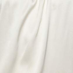 Pre Owned Basler Cream Satin Sleeveless Tops XL