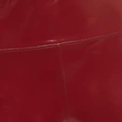 Pre Owned  Heroine Sport Red Faux Leather Blade Leggings L