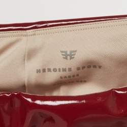 Pre Owned  Heroine Sport Red Faux Leather Blade Leggings L