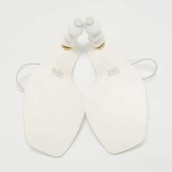 Cult Gaia White/Transparent PVC Slide Sandals Size 39