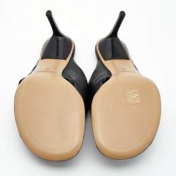 Jacquemus Black Leather Marathon Running Mules Size 38