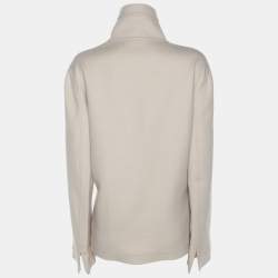 Pre Owned جاكيت أجنونا كشمير بيج فاتح مقاس كبير جداً