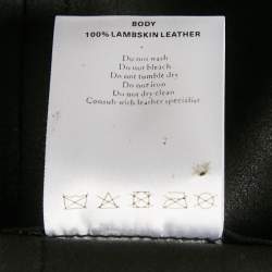 مملوكة مسبقًا Aeron Black Leather Zip Front Sleeveless Dress S