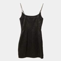 Pre Owned Alexander Wang Black Cotton Mini Dress XS