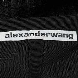 Pre Owned Alexander Wang Black Cotton Mini Dress XS