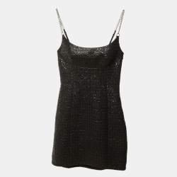 Pre Owned Alexander Wang Black Cotton Mini Dress XS